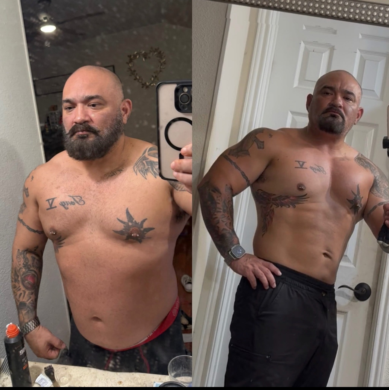Weight transformation 6 combined before and after